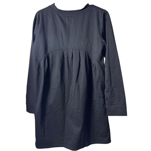 Women's 2XL Black Long Sleeve Knee Length Dress with Pockets Casual - Picture 2 of 7
